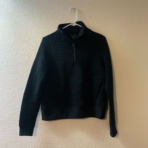 Athleta women’s black long sleeve jacket quarter zip up size small